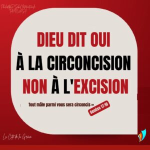 OUI À LA CIRCONCISION NON À L’ EXCISION
